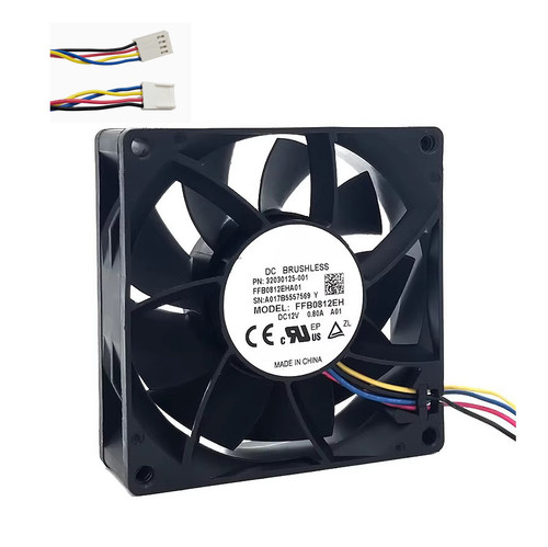 Cooling Fan For DELTA FFB0812EH-A01 80*80*25MM DC12V 0.80A 4ines New