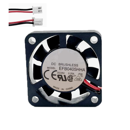 Cooling Fan For DELTA EFB0405HHA-F00 50*50*10MM DC05V 0.25A 2ines New