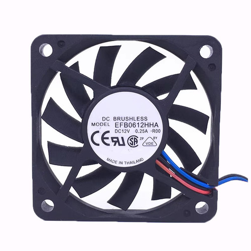 Cooling Fan For DELTA EFB0612HHA-R00 60*60*10MM DC12V 0.25A 3ines New