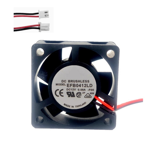 Cooling Fan For DELTA EFB0412LD-F00 40*40*20MM DC12V 0.08A 2ines New