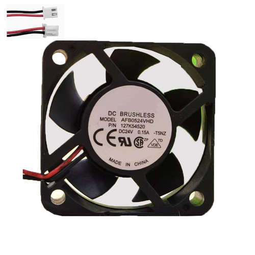 Cooling Fan For DELTA AFB0524VHD-T5NZ 127K54520 50*50*20M DC24V 0.15A 2ines New