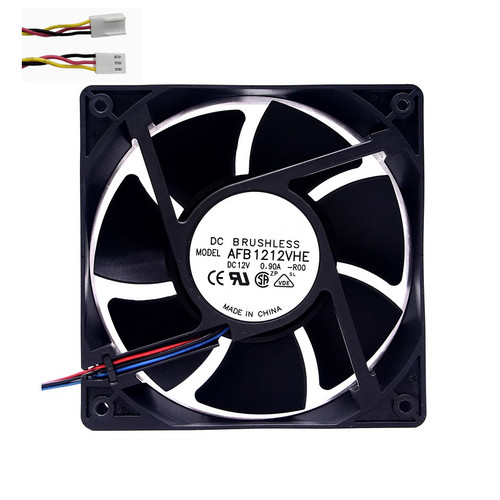 Cooling Fan For DELTA AFB1212VHE-R00 120*120*38MM DC12V 0.90A 3ines New