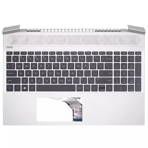 Laptop PalmRest&Keyboard For HP ZHAN 99 G2 ZHAN 99 G3 ZHAN 99 G4 M12026-001 with backlit United States US Silver New