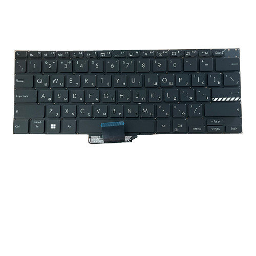 Laptop Keyboard For ASUS Vivobook Pro 14 OLED K6400ZC Russian RU Black With Backlit Without Frame