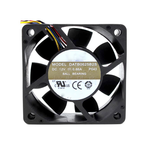 Cooling Fan For AVC DATB0625B2S P043 DC12V 0.66A 6CM 4PIN New
