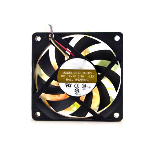 Cooling Fan For AVC DE07015B12L-123 DC12V 0.3A 7CM 4PIN New