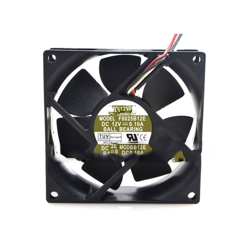 Cooling Fan For AVC F8025B12E DC12V 0.10A 8CM 3PIN New