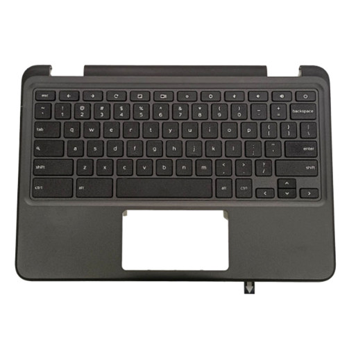 Laptop Palmrest For DELL Chromebook 3100 0DTMM7 DTMM7 Without Right-Side IO USB Ports Without Backlit English US Keyboard Without Touchpad Black Upper Case New