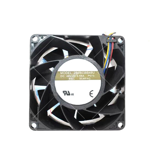 Cooling Fan For AVC 2B08038B48U P075 DC48V 0.58A 8CM 4PIN New