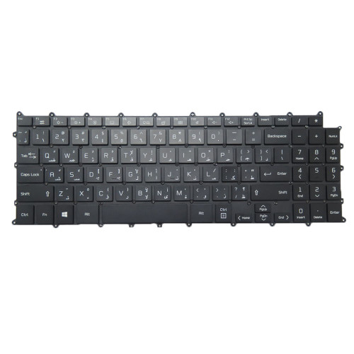 Black Laptop Backlit Keyboard For LG Gram 14Z90T 14Z90T-G 14Z90T-V G.AA55A3 G.AA75A1 G.AA75A9 G.AA78A3 G.AAB2U1 G.AD88A3 G.ADB6U1 GA5HK V.AP88B Arabia AR No Frame New