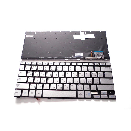 Laptop Keyboard For Samsung NP740U3E 740U3E NP730U3E 730U3E Russia RU With Backlit Silver New
