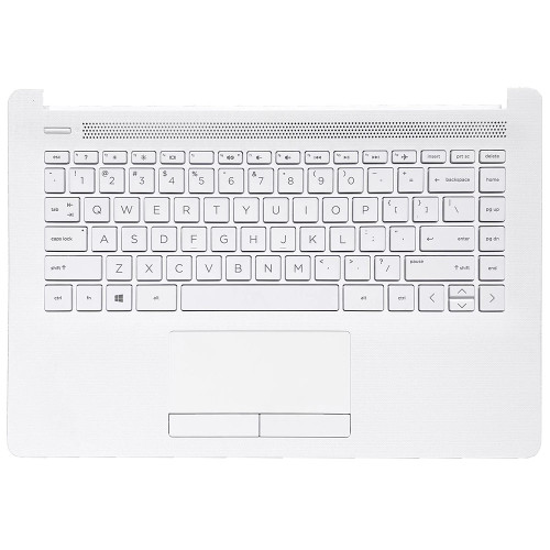 Laptop PalmRest&Keyboard For HP 14-CM0000 14-CK0000 14Q-CY0000 14Q-CS0000 L48211-001 United States US mesh knit pattern White New