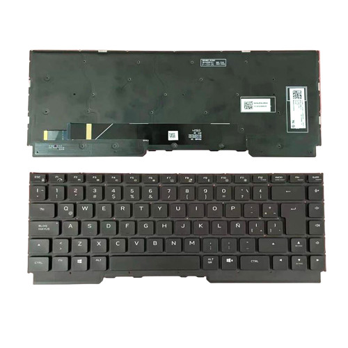 Laptop Keyboard For Alienware M15 R5 R6 038C17 38C17 PK1336U1C22 Spanish SP Black With RGB Backlit New