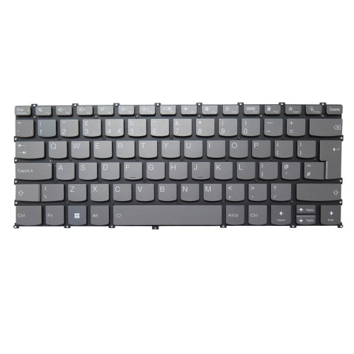 Laptop Keyboard For Lenovo Ideapad Yoga Slim 7 Pro 14IAP7 82SV United Kingdom UK With Backlit Gray New