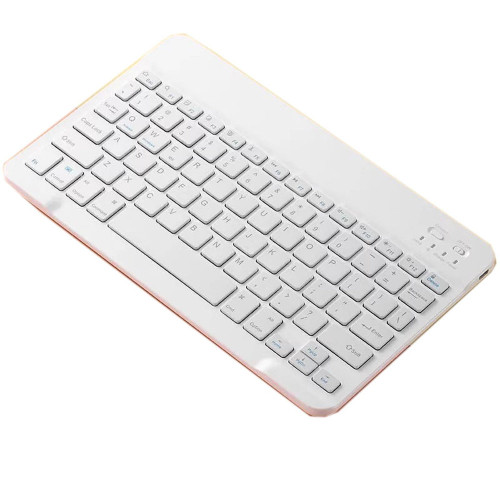 White Tablet bluetooth keyboard universal wireless portable mini external keyboard For 10 Inches iPad mobile tablet bluetooth keyboard New