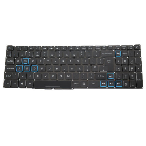 Laptop RGB Backlit Keyboard For ACER Nitro 5 AN515-58-781P NH.QM0AA.002 English US Black Colourful Backlit New