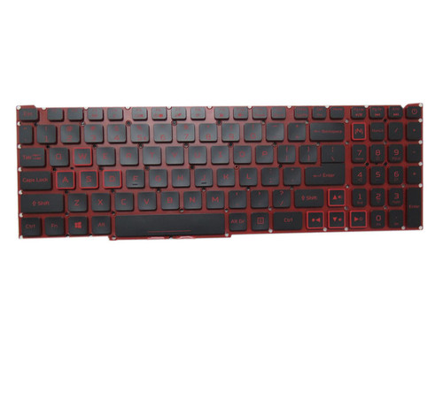 Laptop Monochrome Backlit Keyboard For ACER Nitro 7 AN715-52-713E NH.Q8FAA.001 English US Black New
