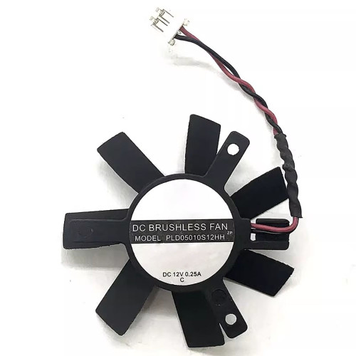 Cooling Fan For POWER LOGIC PLD05010S12H DC12V 0.25A 2-Wire Black New