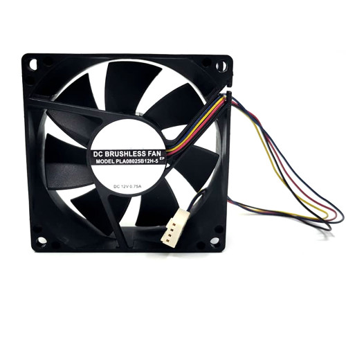 Cooling Fan For POWER LOGIC PLA08025B12H-5 DC12V 0.75A 8025 4-Wire New