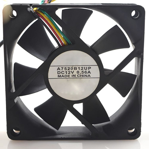 Cooling Fan For SEI A7520B12UP DC12V 0.56A 7520 4-Wire New