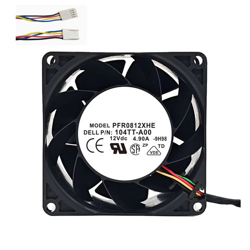 Cooling Fan For DELTA PFR0812XHE-9H98 80*80*38MM 12vdc 4.90A 4lines New