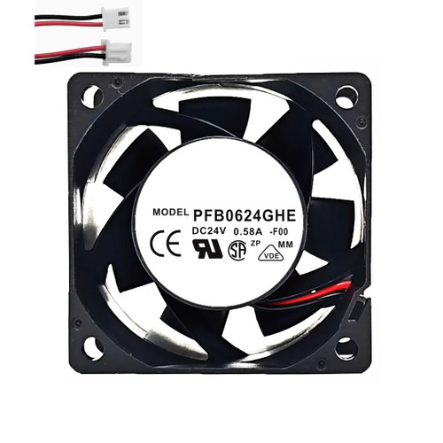Cooling Fan For DELTA PFB0624GHE-F00 60*60*38MM DC24V 0.58A 2lines New