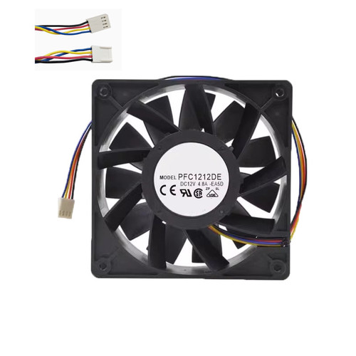 Cooling Fan For DELTA PFC1212DE-EA5D 120*120*38MM DC12V 4.80A 4lines New
