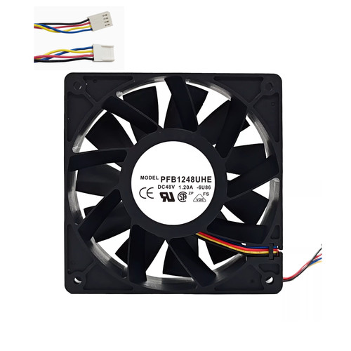 Cooling Fan For DELTA PFB1248UHE-6U86 120*120*38MM DC48V 1.20A 4lines New