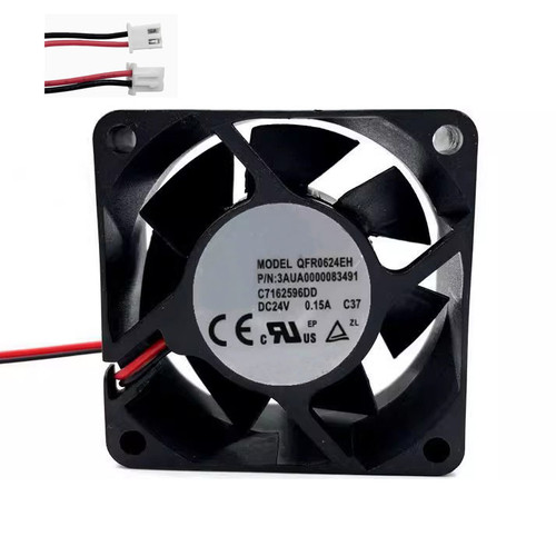 Cooling Fan For DELTA QFR0624EH-C37 3AUA0000083491 C7162596DD 60*60*25MM DC24V 0.15A 2lines New