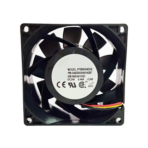 Cooling Fan For DELTA PFB0824EHE-CJ68 3AXD50000014387 B8160341DD 80*80*38MM DC24V 0.44A 3lines New