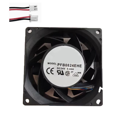Cooling Fan For DELTA PFB0824EHE 80*80*38MM DC24V 0.44A 2lines New