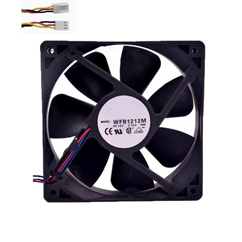Cooling Fan For DELTA WFB1212M-R00 120*120*25MM DC12V 0.33A 3lines New