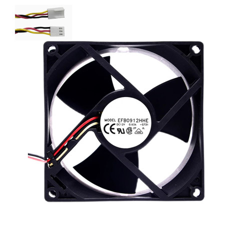 Cooling Fan For DELTA EFB0912HHE-S731 90*90*38MM DC12V 0.63A 3lines New