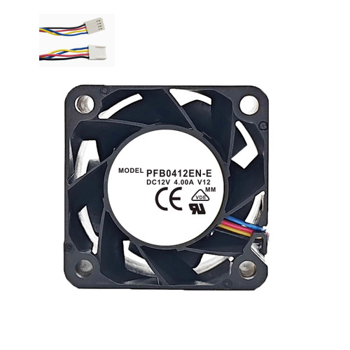 Cooling Fan For DELTA PFB0412EN-EV12 40*40*28MM DC12V 4.00A 4lines New