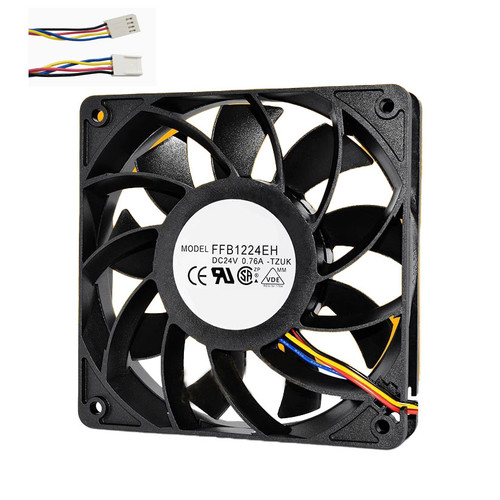 Cooling Fan For DELTA FFB1224EH-TZUK 120*120*25MM DC24V 0.76A 4lines New