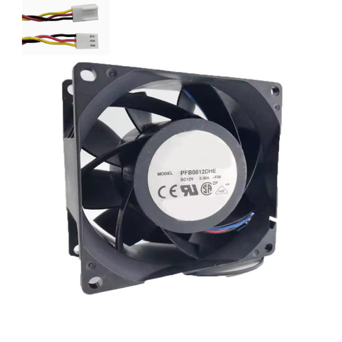 Cooling Fan For DELTA PFC0812DHE-F00 80*80*38MM DC12V 3.30A 3lines New