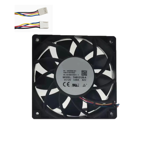 Cooling Fan For DELTA THB1212B-ABZZ 120*120*25MM DC12V 3.00A 4lines New