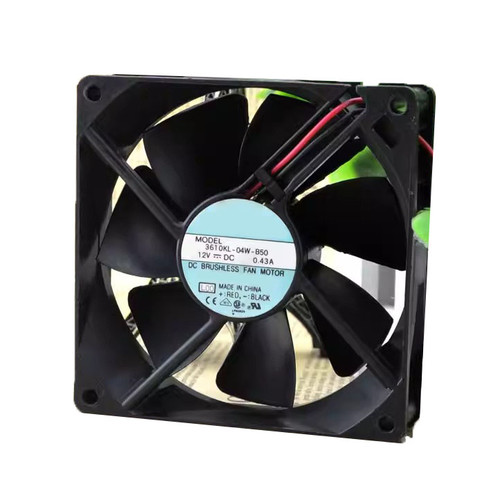 Cooling Fan For NMB 3610KL-04W-B50 90*90*25MM 12VDC 0.43A 2Lines New