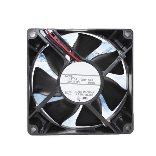Cooling Fan For NMB 3110RL-05W-S20 80*80*25MM 24VDC 0.08A 2Lines New