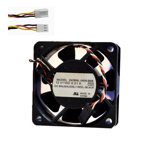 Cooling Fan For NMB 2408NL-04W-B66 60*60*20MM 12VDC 0.21A 3Lines New