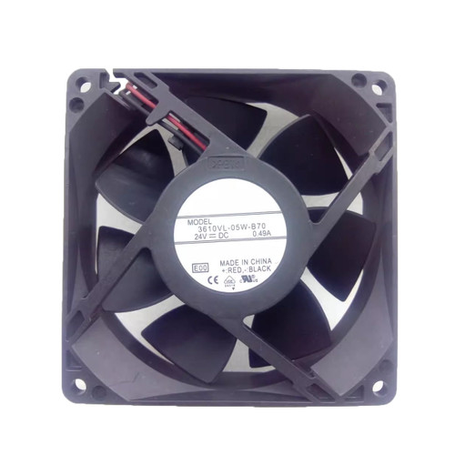 Cooling Fan For NMB-MAT 3610VL-05W-B70 90*90*25MM 24VDC 0.49A 2Lines New