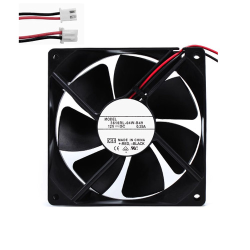 Cooling Fan For NMB-MAT 3610RL-04W-B49 90*90*25MM 12VDC 0.35A 2Lines New
