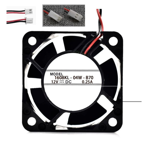 Cooling Fan For NMB-MAT 1608KL-04W-B70 40*40*20MM 12VDC 0.25A 2Lines New