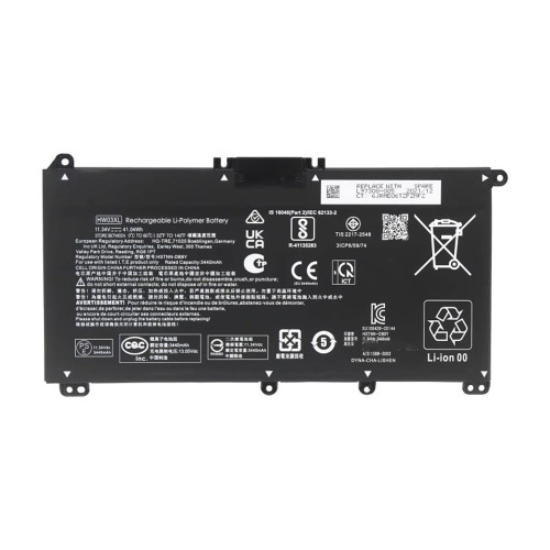 Laptop Battery For HP 240 G9 245 G9 250 G9 250R G9 255 G8 255 G9 470 G8 470 G9 470 G10 11.34V 41.04Wh 3440mAh New