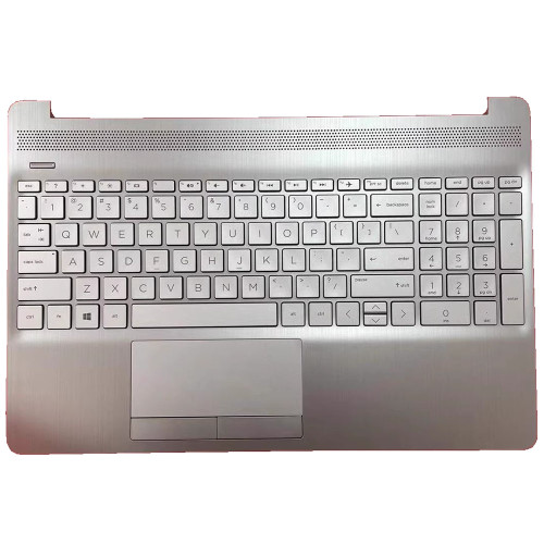 Laptop PalmRest&Keyboard For HP 15-DW0000 15-GW0000 15S-DR0000 15S-DU0000 15S-GR0000 15S-GU0000 L52023-001 with touchpad no backlit United States US Silver New