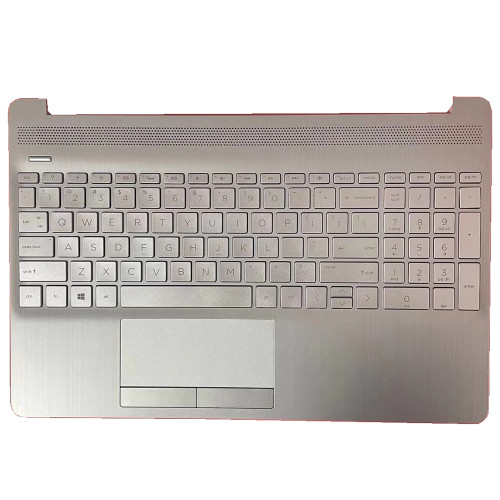 Laptop PalmRest&Keyboard For HP 15-DW0000 15-GW0000 15S-DR0000 15S-DU0000 15S-GR0000 15S-GU0000 L52022-001 with touchpad&backlit United States US Silver New
