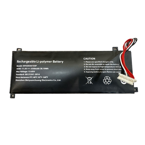 Laptop Battery WYC8556155P 11.4V 3350WAH 38.19WH 10PIN 7Lines New