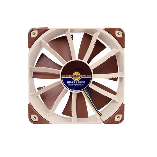 Cooling Fan For Noctua NF-F12 PWM DC12V 0.6W 0.05A 120*120*25mm 4Pin New