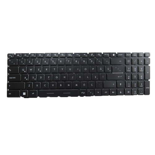 Black Laptop Backlit Keyboard For MSI Stealth 17M A12U A12UE Turkish TR Black Without Frame New