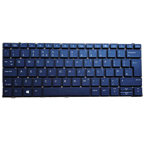 Laptop Keyboard For HP Elite Dragonfly G1 with backlit United Kingdom UK Blue New